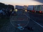 В Курской области водитель «Хендай Солярис» погиб в страшной аварии с грузовиком