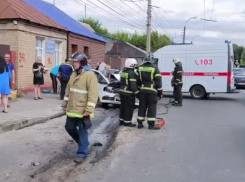 Два малолетних ребенка пострадали в лобовом ДТП в центре Курска