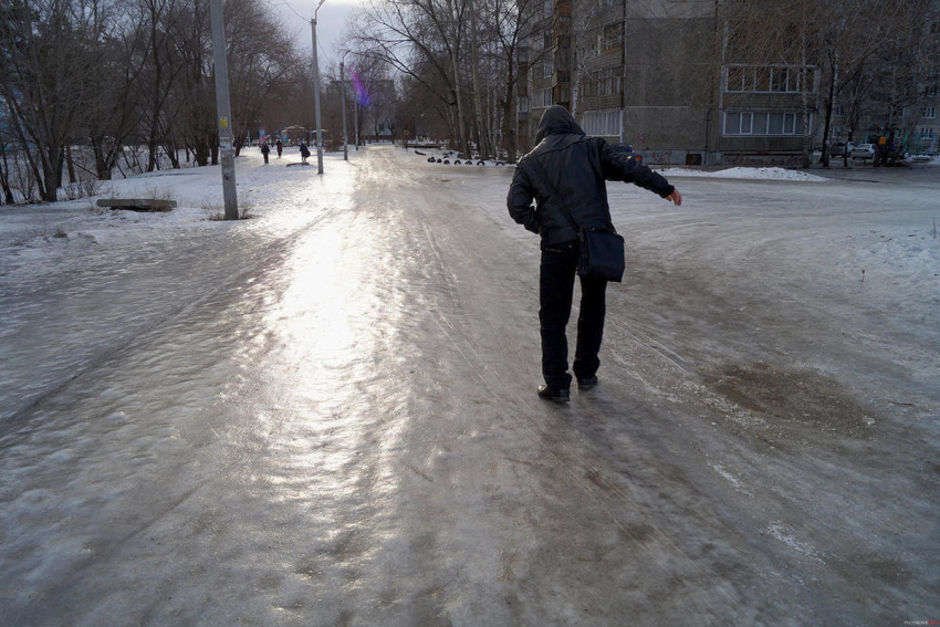 Зимой по Курску передвигаться небезопасно